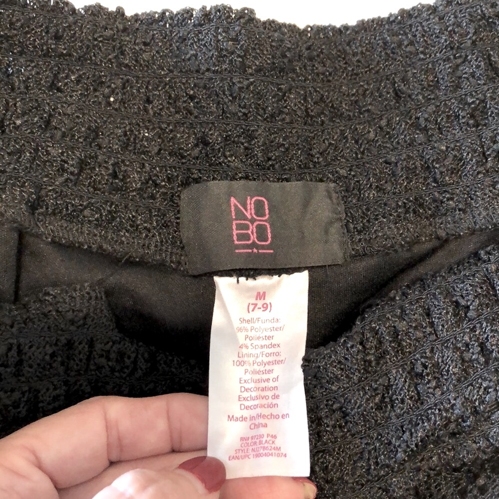 Shell Net Layered Like Polyester Shorts Med. - image 4